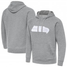 Seattle Seahawks Antigua Heather Gray Victory Pullover Hoodie