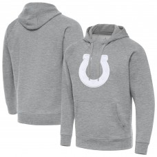 Indianapolis Colts Antigua Heather Gray Victory Pullover Hoodie