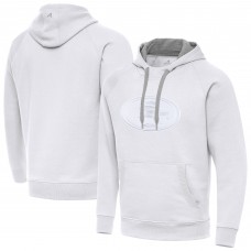 San Francisco 49ers Antigua White Victory Pullover Hoodie