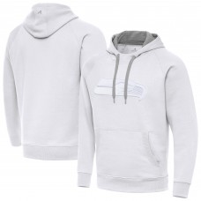 Seattle Seahawks Antigua White Victory Pullover Hoodie