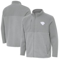 Jacksonville Jaguars Antigua Gray Daily Fused Full-Zip Jacket