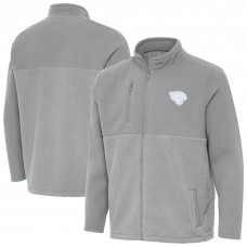 Jacksonville Jaguars Antigua Gray Daily Fused Full-Zip Jacket