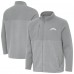 Los Angeles Chargers Antigua Gray Daily Fused Full-Zip Jacket
