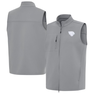 Jacksonville Jaguars Antigua Gray Demand Full-Zip Vest