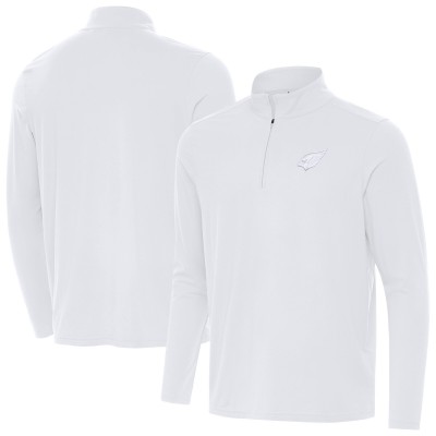 Arizona Cardinals Antigua White Intent Quarter-Zip Jacket