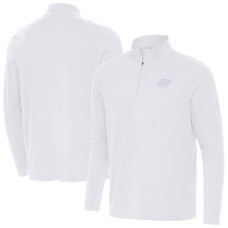 Куртка Carolina Panthers Antigua White Intent Quarter-Zip Куртка Carolina Panthers Antigua White Intent Quarter-Zip