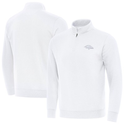 Baltimore Ravens Antigua Victory Quarter-Zip Top - White