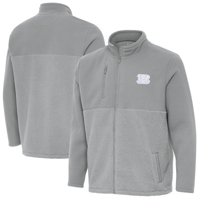 Куртка Cincinnati Bengals Antigua Gray Daily Fused Full-Zip