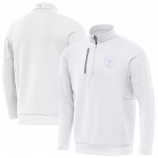 Las Vegas Raiders Antigua White Generation Quarter-Zip Top
