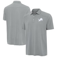 Detroit Lions Antigua Western Polo - Gray