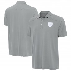 Las Vegas Raiders Antigua Gray Western Polo