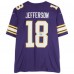 Justin Jefferson Minnesota Vikings Autographed Fanatics Authentic Purple Nike Throwback Limited Jersey
