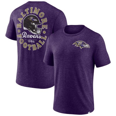 Футболка Baltimore Ravens Purple Oval Bubble Tri-Blend