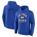 Los Angeles Rams Royal Between the Pylons Pullover Hoodie