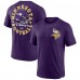 Minnesota Vikings Purple Oval Bubble Tri-Blend T-Shirt