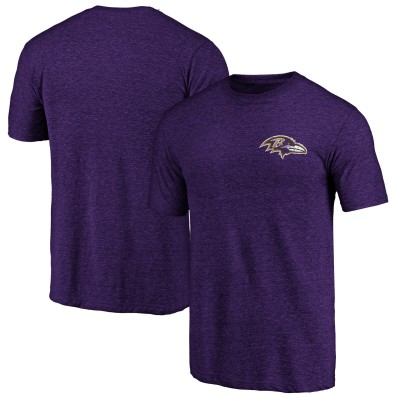 Футболка Baltimore Ravens Purple Left Chest Distressed