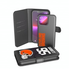 Cleveland Browns Myles Garrett Keyscaper Black iPhone Wallet Case