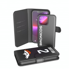 Denver Broncos Patrick Surtain Keyscaper Black iPhone Wallet Case Denver Broncos Patrick Surtain Keyscaper Black iPhone Wallet Case