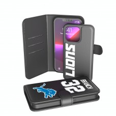 Detroit Lions Brian Branch Keyscaper Black iPhone Wallet Case