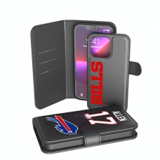 Buffalo Bills Josh Allen Keyscaper Black iPhone Wallet Case