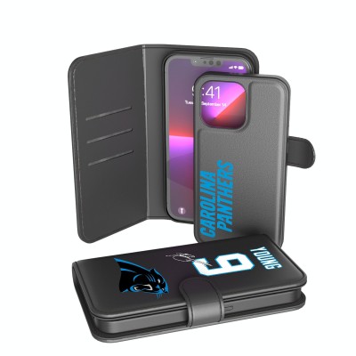 Carolina Panthers Bryce Young Keyscaper Black iPhone Wallet Case