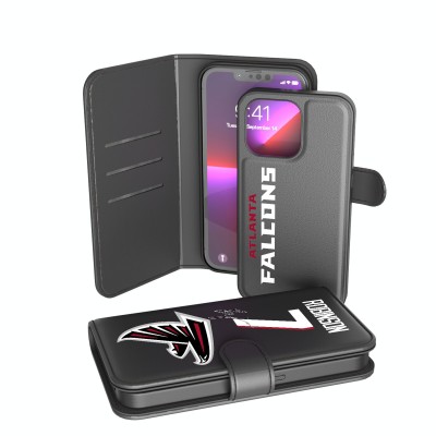 Atlanta Falcons Bijan Robinson Keyscaper Black iPhone Wallet Case