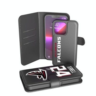 Atlanta Falcons A.J. Terrell Keyscaper Black iPhone Wallet Case
