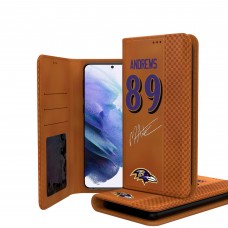 Baltimore Ravens Mark Andrews Keyscaper Brown Galaxy Folio Case