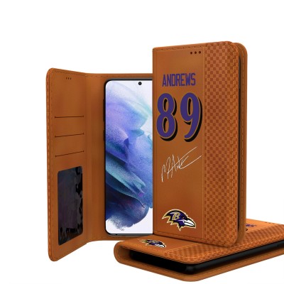 Baltimore Ravens Mark Andrews Keyscaper Brown Galaxy Folio Case