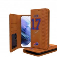 Buffalo Bills Josh Allen Keyscaper Brown Galaxy Folio Case Buffalo Bills Josh Allen Keyscaper Brown Galaxy Folio Case