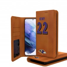 Baltimore Ravens Derrick Henry Keyscaper Brown Galaxy Folio Case