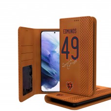 Chicago Bears Tremaine Edmunds Keyscaper Brown Galaxy Folio Case