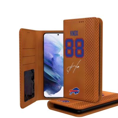 Buffalo Bills Dawson Knox Keyscaper Brown Galaxy Folio Case