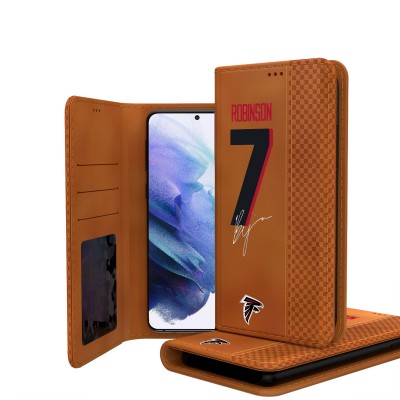 Atlanta Falcons Bijan Robinson Keyscaper Brown Galaxy Folio Case