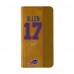 Buffalo Bills Josh Allen Keyscaper Brown Folio iPhone Case