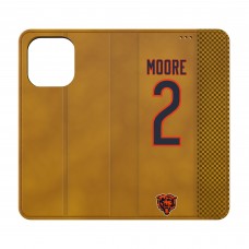 Chicago Bears D.J. Moore Keyscaper Brown Folio iPhone Case