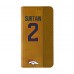 Denver Broncos Patrick Surtain Keyscaper Brown Folio iPhone Case