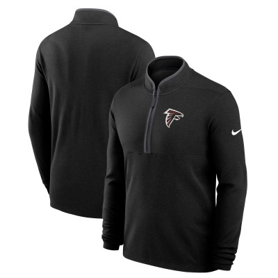 Atlanta Falcons Nike Black Lightweight Victory Performance Half-Zip Pullover