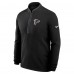 Atlanta Falcons Nike Black Lightweight Victory Performance Half-Zip Pullover