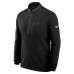 Carolina Panthers Nike Black Lightweight Victory Performance Half-Zip Pullover