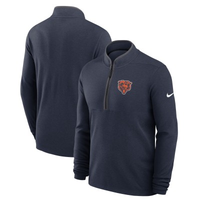 Chicago Bears Nike Navy Lightweight Victory Performance Half-Zip Pullover