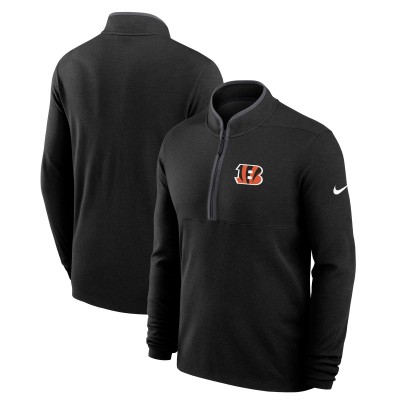 Cincinnati Bengals Nike Black Lightweight Victory Dri-FIT Half-Zip Pullover
