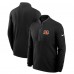 Cincinnati Bengals Nike Black Lightweight Victory Dri-FIT Half-Zip Pullover Cincinnati Bengals Nike Black Lightweight Victory Dri-FIT Half-Zip Pullover