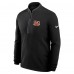 Cincinnati Bengals Nike Black Lightweight Victory Dri-FIT Half-Zip Pullover