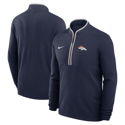 Denver Broncos Nike Navy Lightweight Victory Dri-FIT Half-Zip Pullover