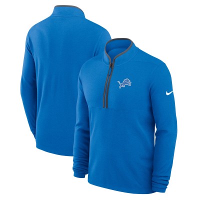 Detroit Lions Nike Blue Lightweight Victory Dri-FIT Half-Zip Pullover