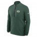 Green Bay Packers Nike Green Lightweight Victory Performance Half-Zip Pullover
