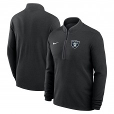 Las Vegas Raiders Nike Black Lightweight Victory Dri-FIT Half-Zip Pullover
