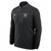 Las Vegas Raiders Nike Black Lightweight Victory Dri-FIT Half-Zip Pullover