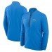 Los Angeles Chargers Nike Powder Blue Lightweight Victory Dri-FIT Half-Zip Pullover